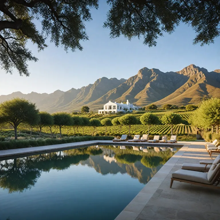 Elegant hotels in Franschhoek South Africa for a refined winelands stay